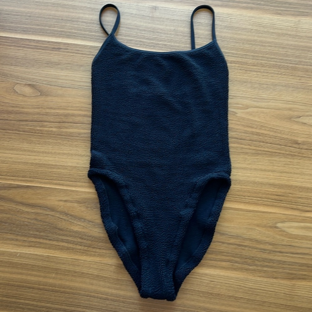 Hunza G Black One Piece Swimsuit